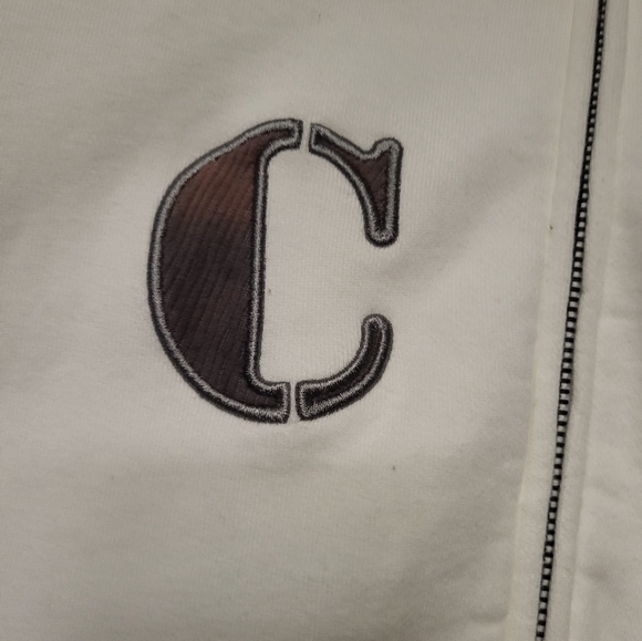 Unisex French Connection White Zip Up Sweater - Picture 8 of 8